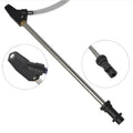 Derusting ceramic nozzle with ceramic head, stainless steel handle, and copper 1/4 quick plug connector
