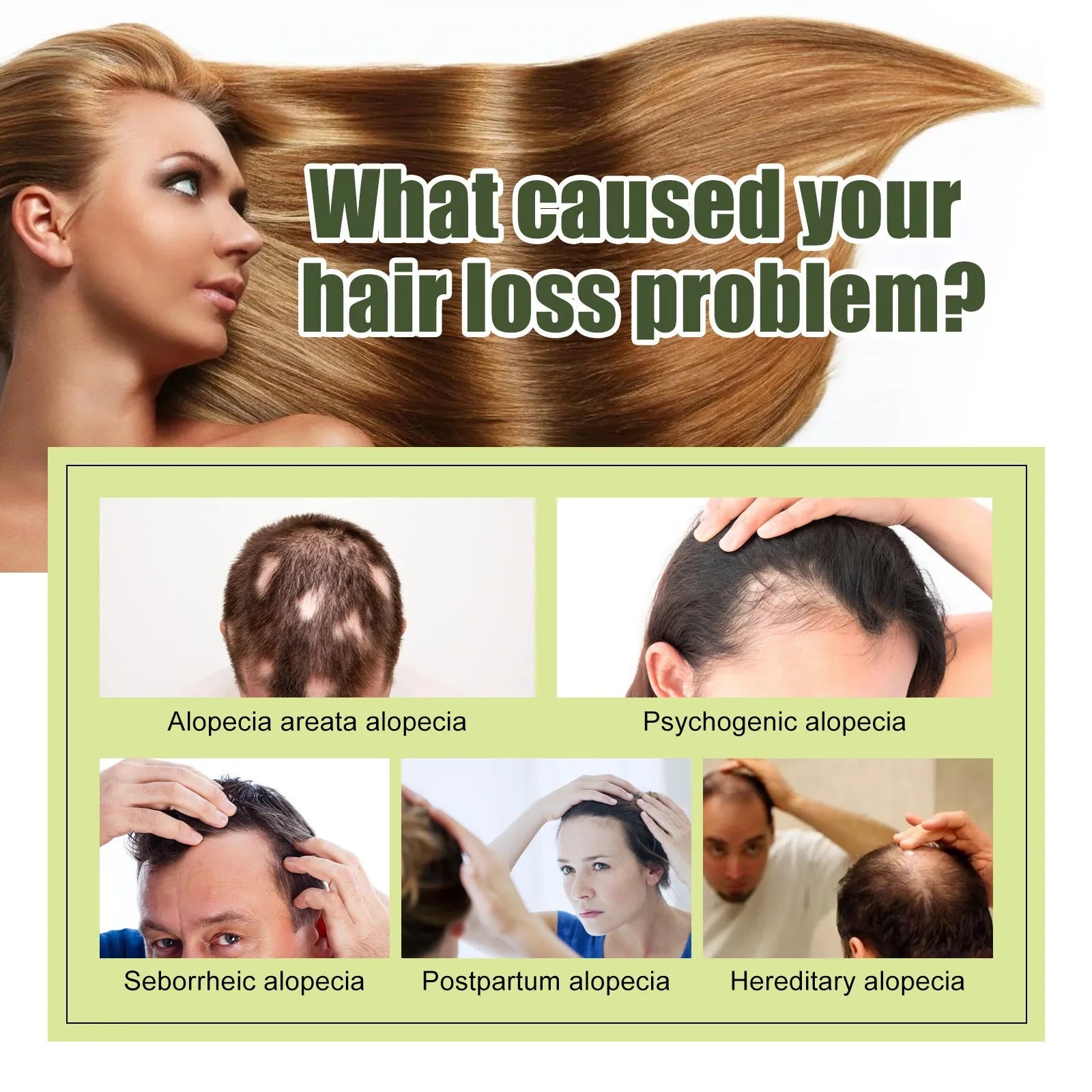60ml bottle of hair care anti-fall repair essential oil for dry and manic hair.