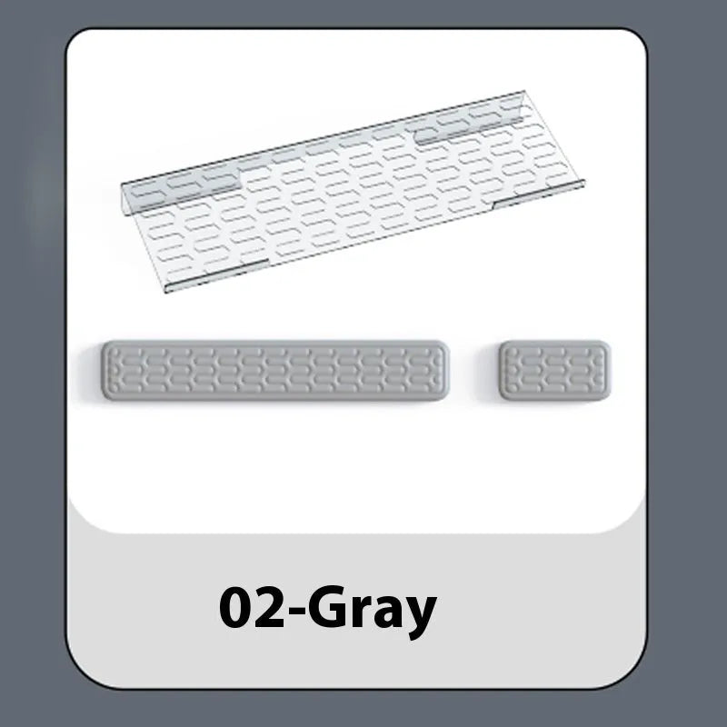 Double sided keyboard and mouse pad with memory foam wrist support in various colour options