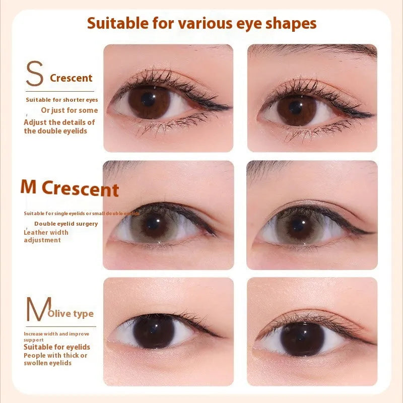 Double eyelid stickers roll with invisible traceless lace design showing 120 adhesive patches