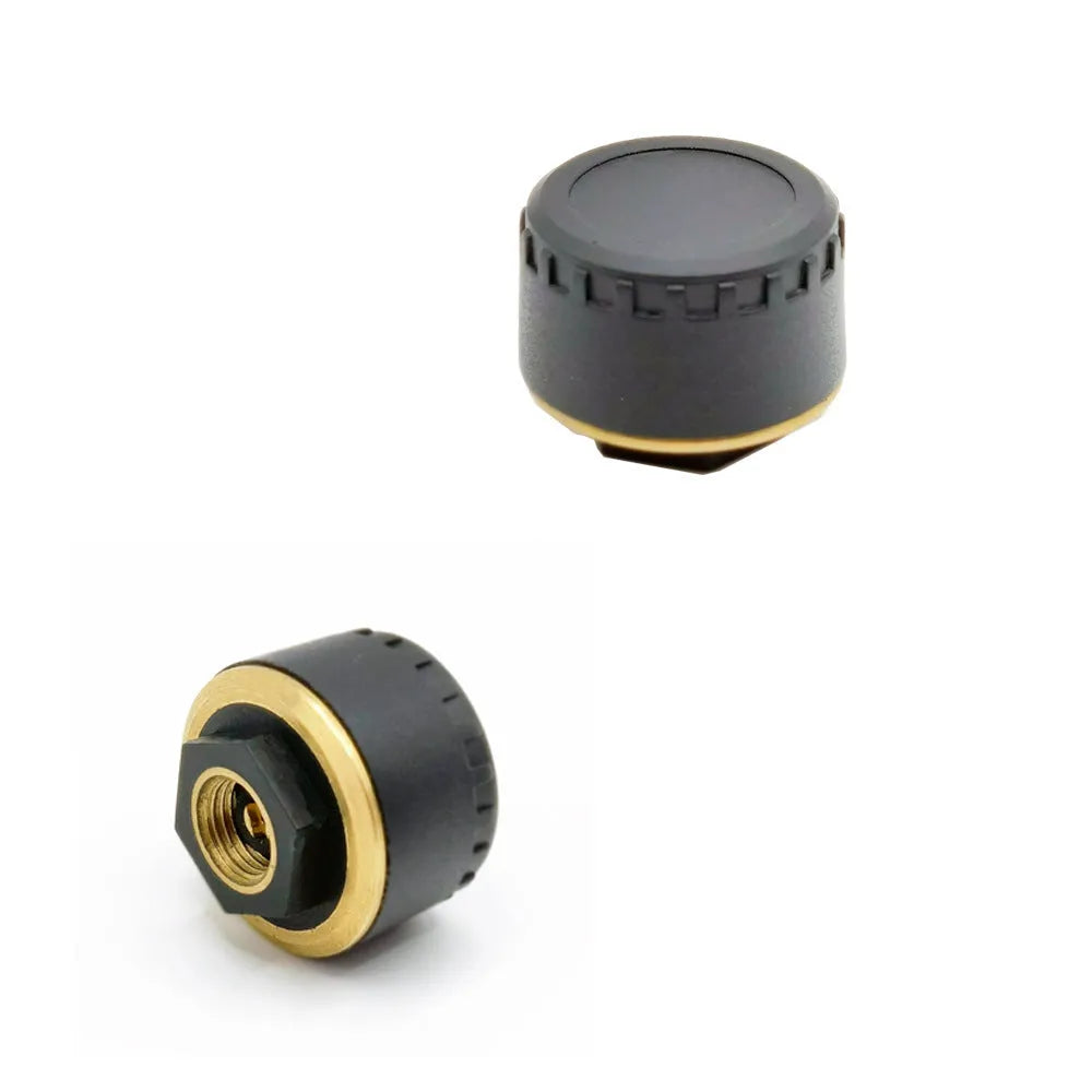 Black Bluetooth tyre pressure monitor for mobile phone display with four sensors