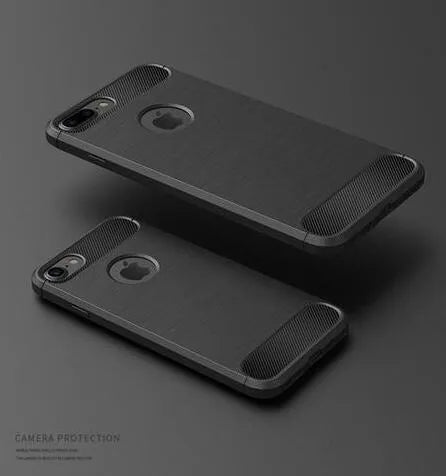 TPU shock proof phone case back cover for iPhone in solid colour, compatible with iPhone 5 to XS Max
