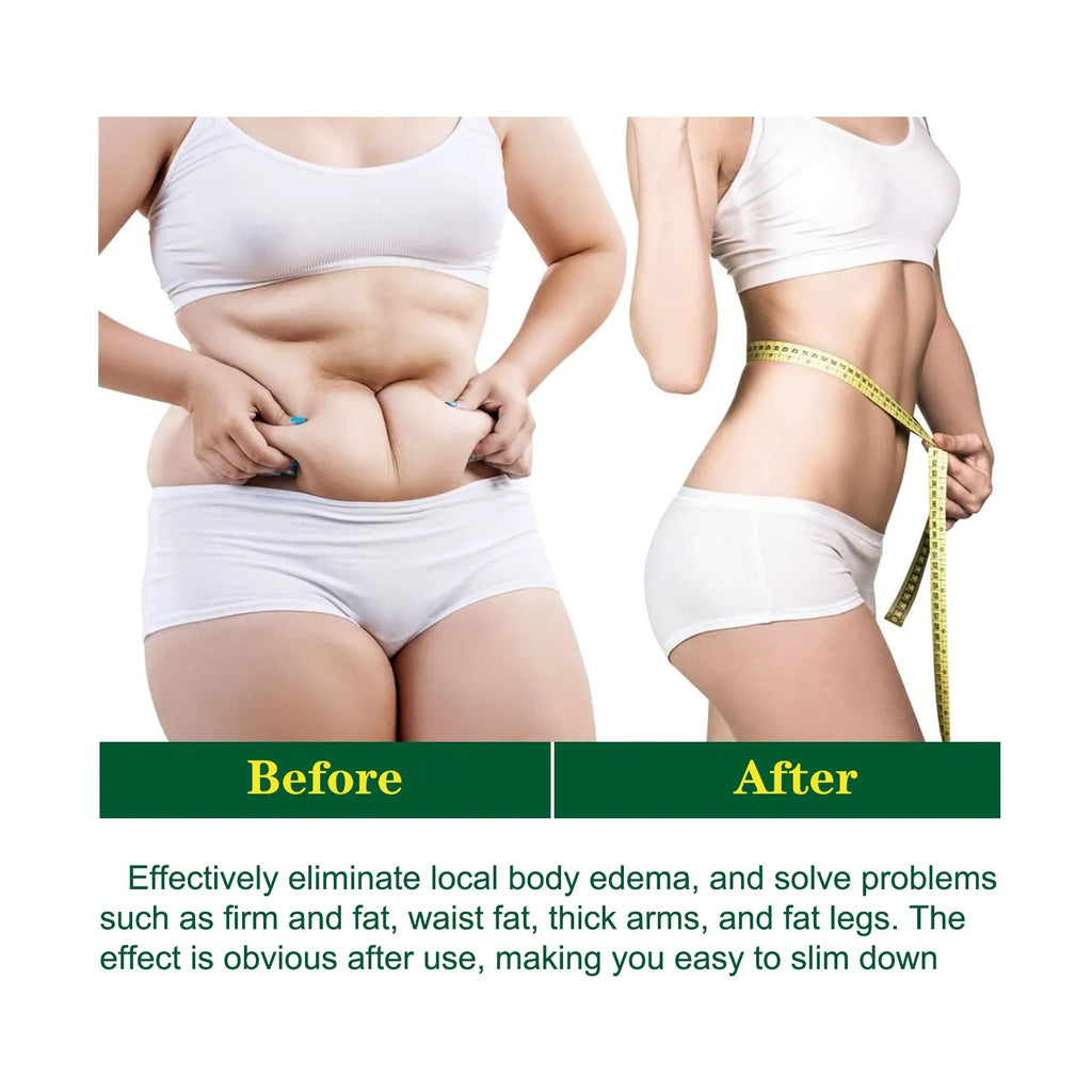 30ml bottle of ginger body shaping essential oil for firming thighs and muscles