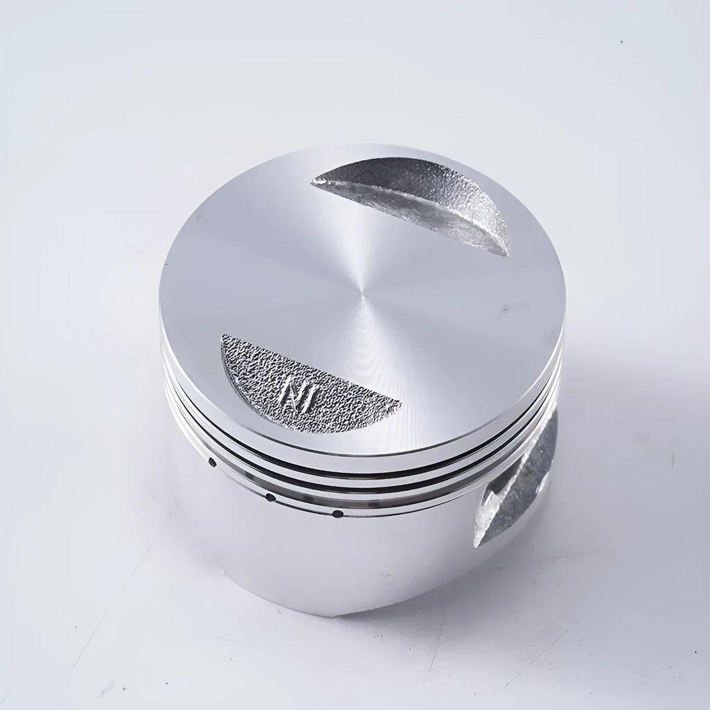 Pedal motorcycle engine piston kit aluminium alloy 57.4mm bore with piston rings and pin