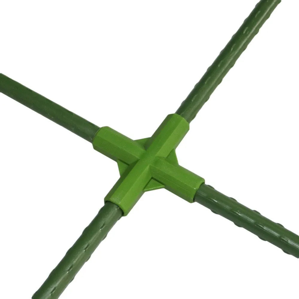 PP plastic plant stake connector with three-way and four-way joints for 11mm garden poles