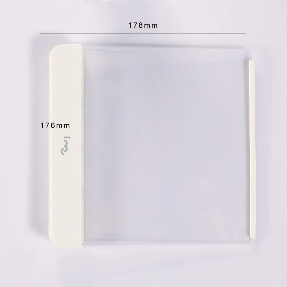Dimmable LED panel book reading lamp with PMMA acrylic lens on a book page