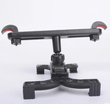 Universal tablet holder for car rear seat, black, rotary bracket, 121x270mm, attached to headrest