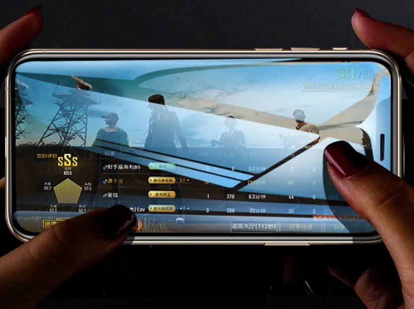 Samsung Galaxy full-screen tempered glass screen protector with anti-fingerprint surface