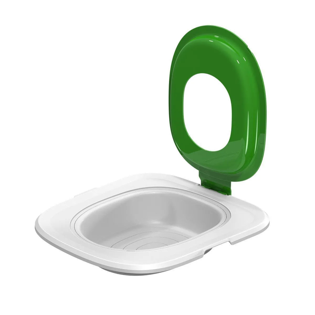 Fifth Generation cat toilet trainer unit with integrated litter mat in blue colour