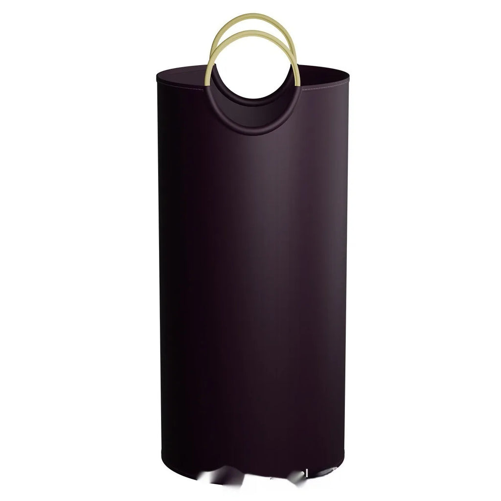 Round portable plastic trash can measuring 38x72cm for office and outdoor use