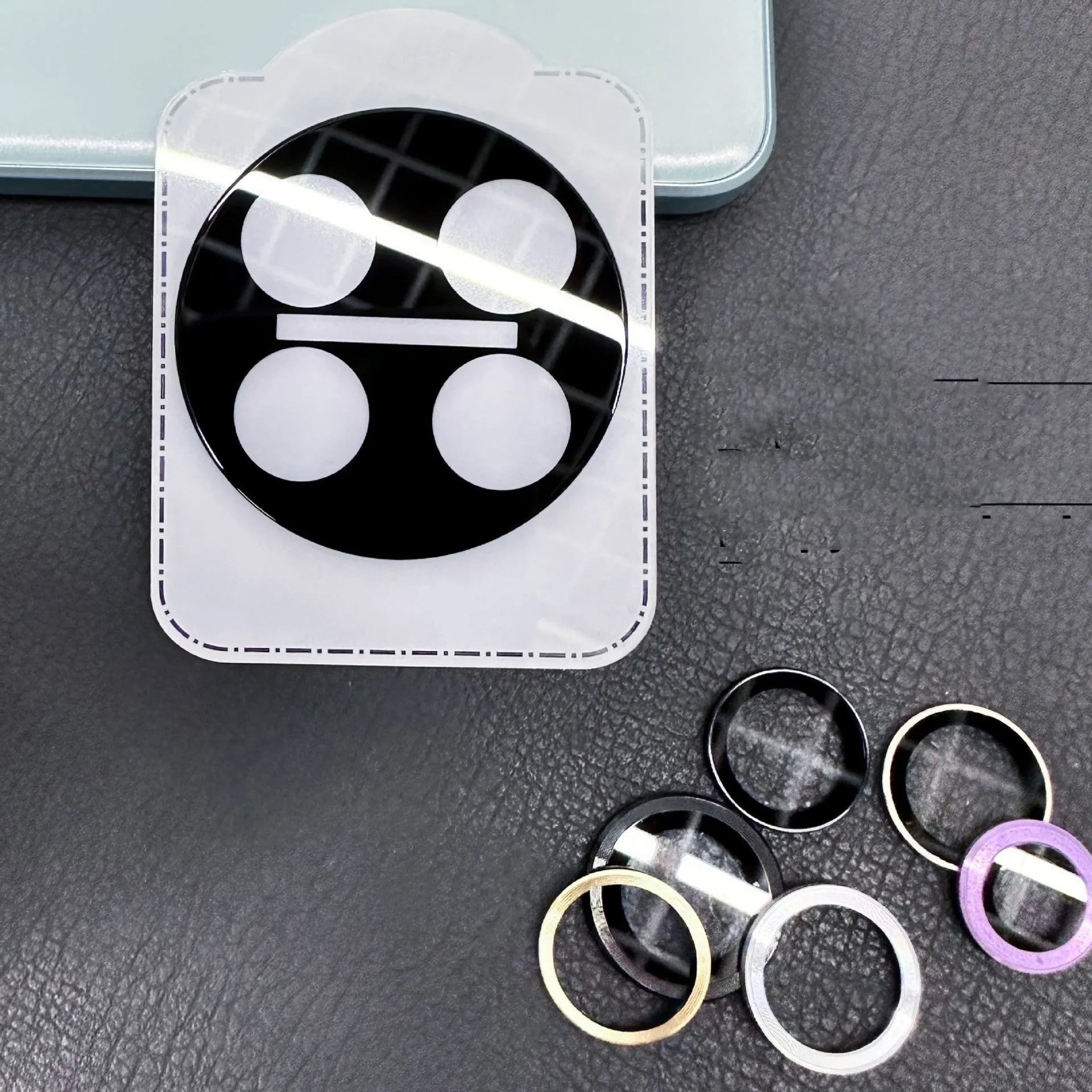 AR enhanced tempered glass lens protector with black ring for OnePlus 12 Find N3 OnePlus 11