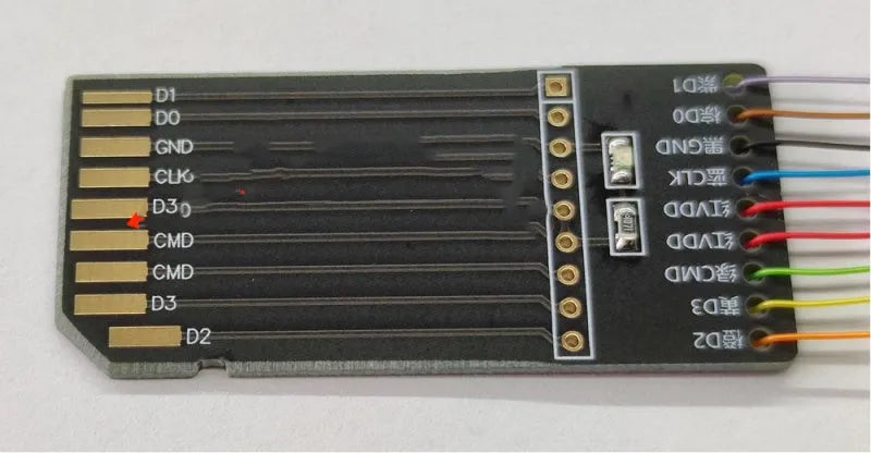 Professional EMMC read and write tool for automotive audio system maintenance.