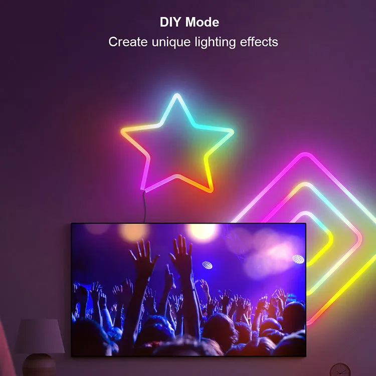 3-metre RGB neon light strip with remote control for Bluetooth and WIFI connectivity