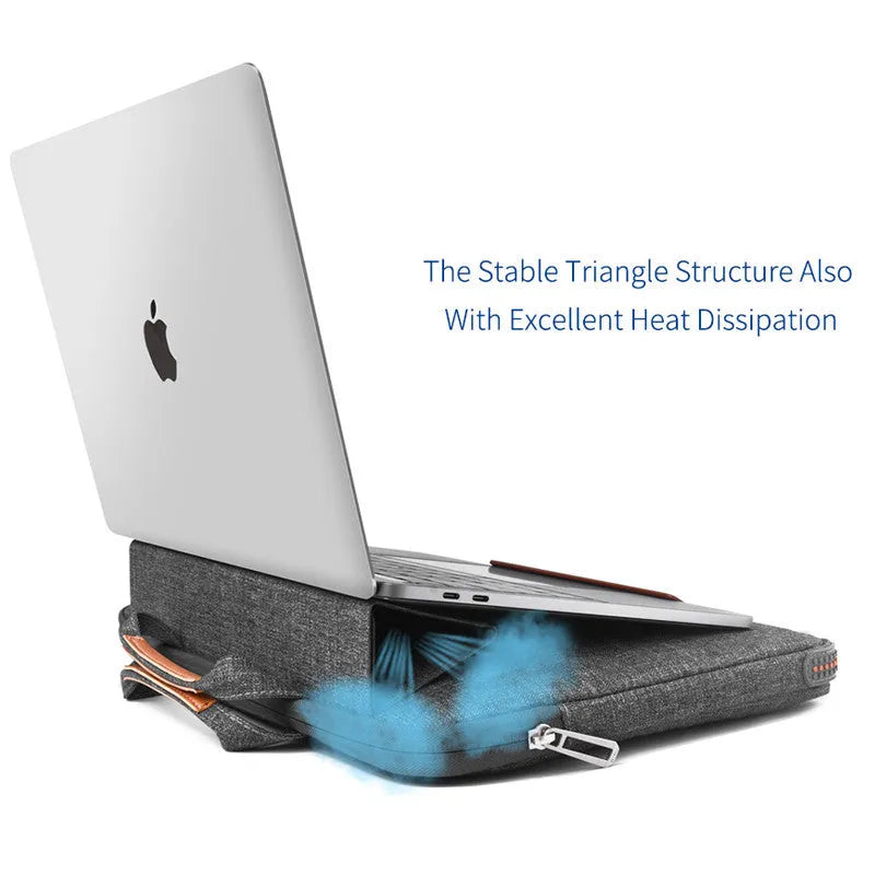 Microsoft Surface Pro 4 protective sleeve in grey 600D nylon with front pocket and fluffy interior