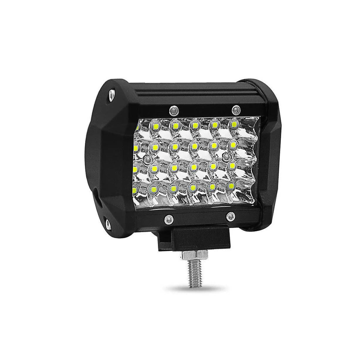 72W 4-row LED off-road strip light bar with 3030 chips in black aero aluminium alloy housing