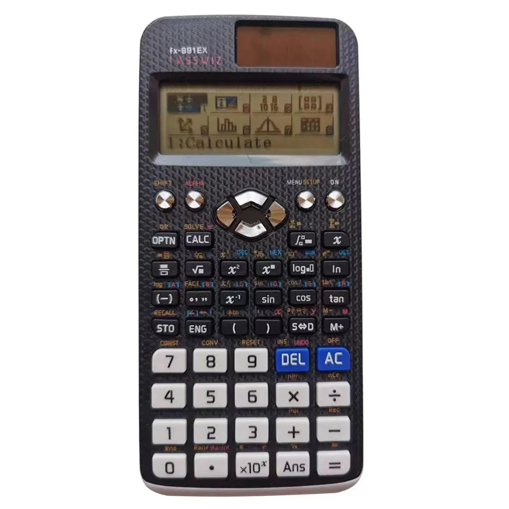 Casio fx-991EX advanced scientific calculator in choice of black, blue or pink colours