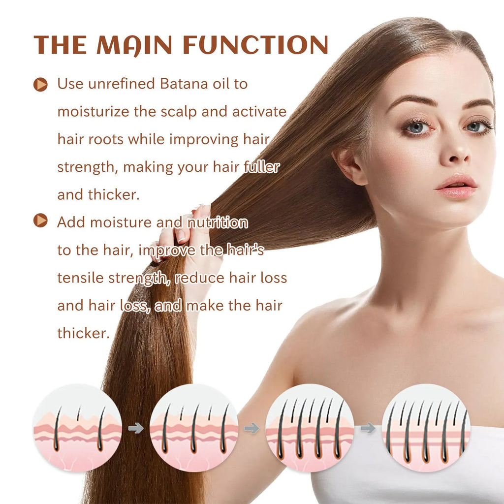 Pure Batana oil hair conditioner in 120ml tube for smoothing and strengthening