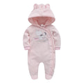 100% cotton newborn baby one-piece long sleeve long climb light blue winter