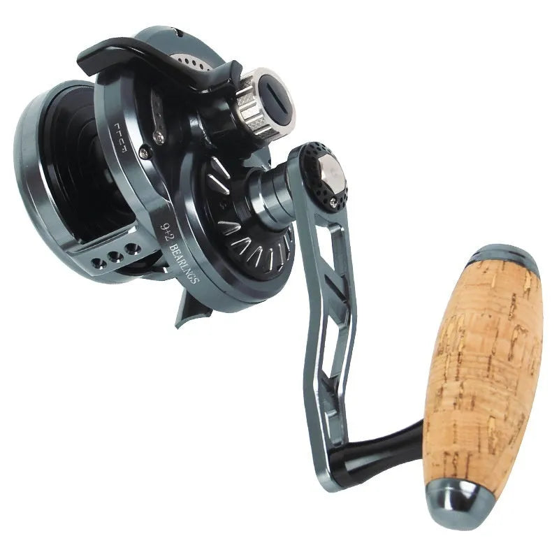 Portable composite fibre fishing line wrapping thread device with extension shaft