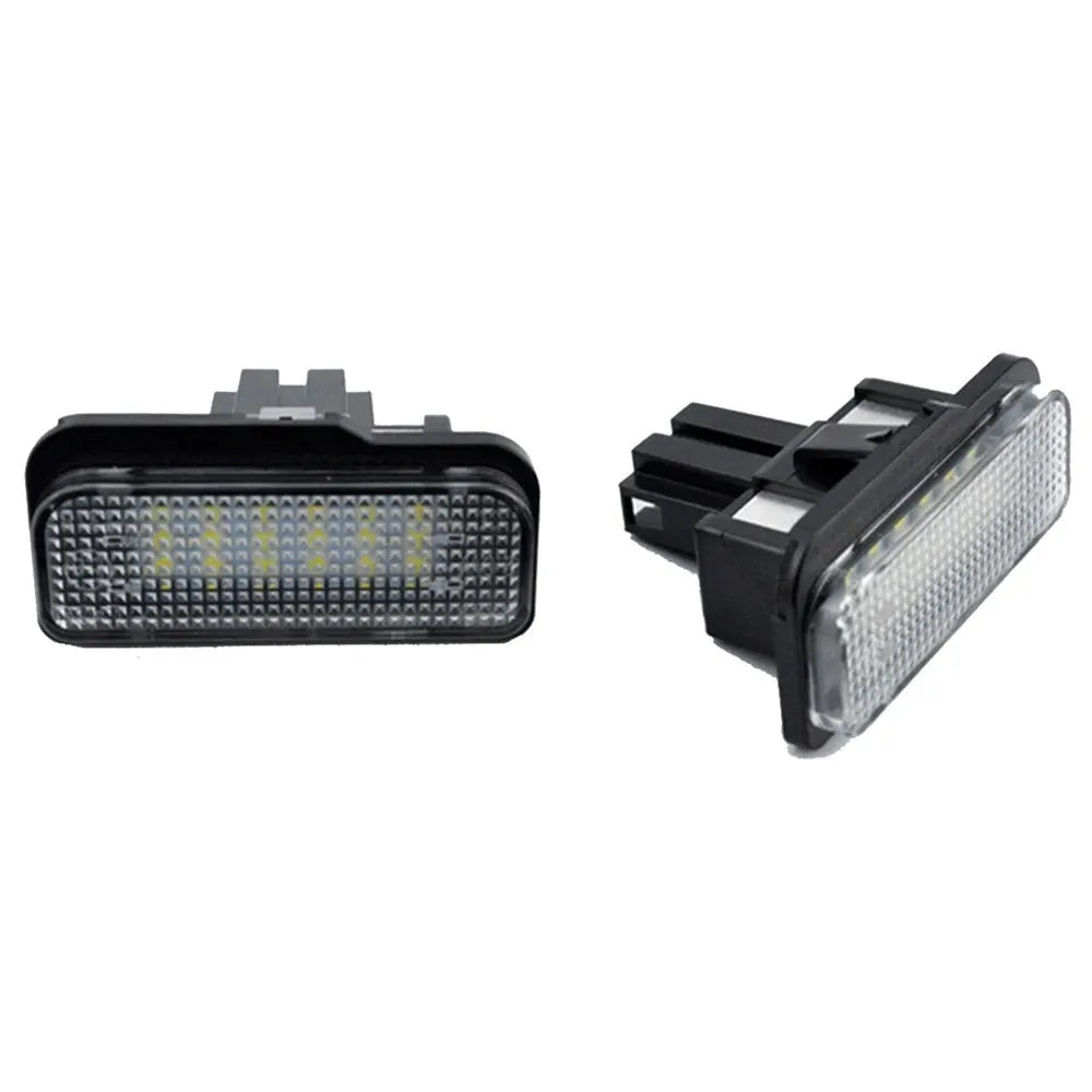 Minimalist household LED license plate light for Mercedes models with 18 LEDs and PC housing