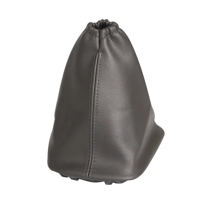 Black leather dust cover for Toyota Corolla gear shift lever.