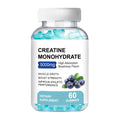 60 creatine monohydrate gummy pieces in supplement packaging requiring cold storage