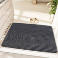 Silk ring entrance carpet with Alien shape and cartoon pattern in blue colour, 60x90cm dimensions