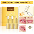 Single gold tube of anti-smudge, warm colour-changing lipstick, shade YB1001, 3.5g.