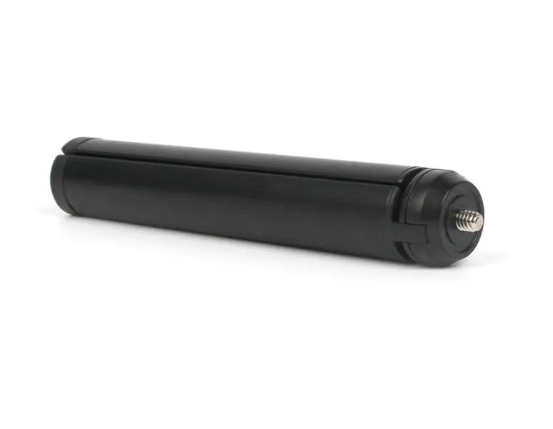 Black aluminium alloy mobile phone tripod and handheld stabilizer for Apple iPhone photography