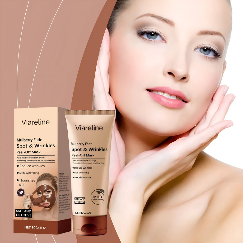 Single 30g facial mask sheet for wrinkle fading and skin firming with collagen and hyaluronic acid