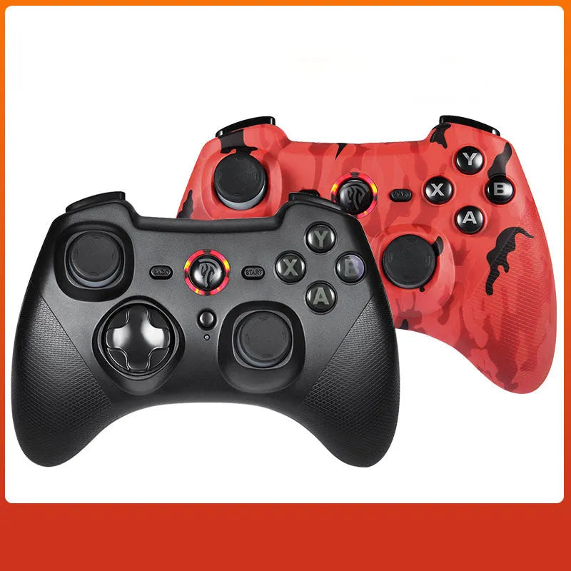 PC dual mode wireless game controller with ABS body and 360° rocker