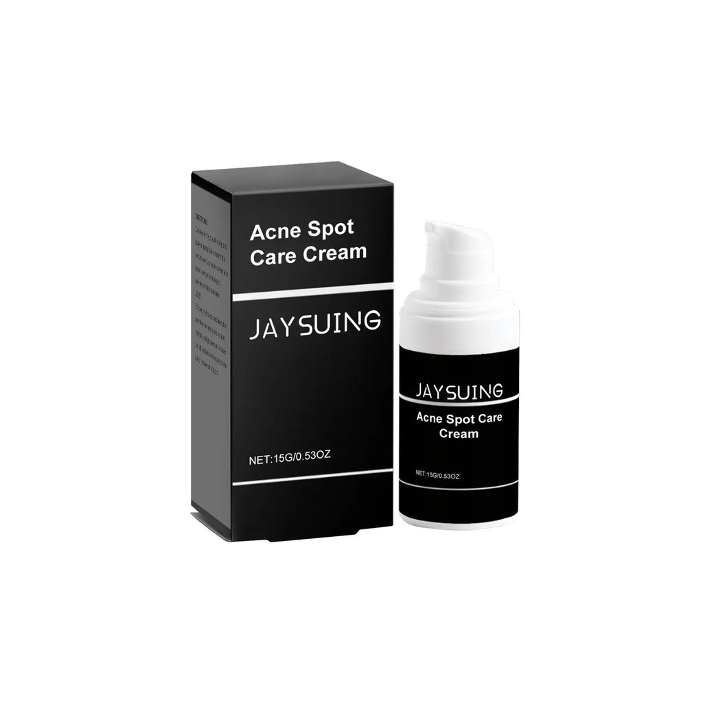 Acne cream tube 15g with mint leaf tea tree oil and aloe leaf ingredients