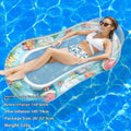 PVC inflatable floating row with thick sequins wave design in multiple colour variations