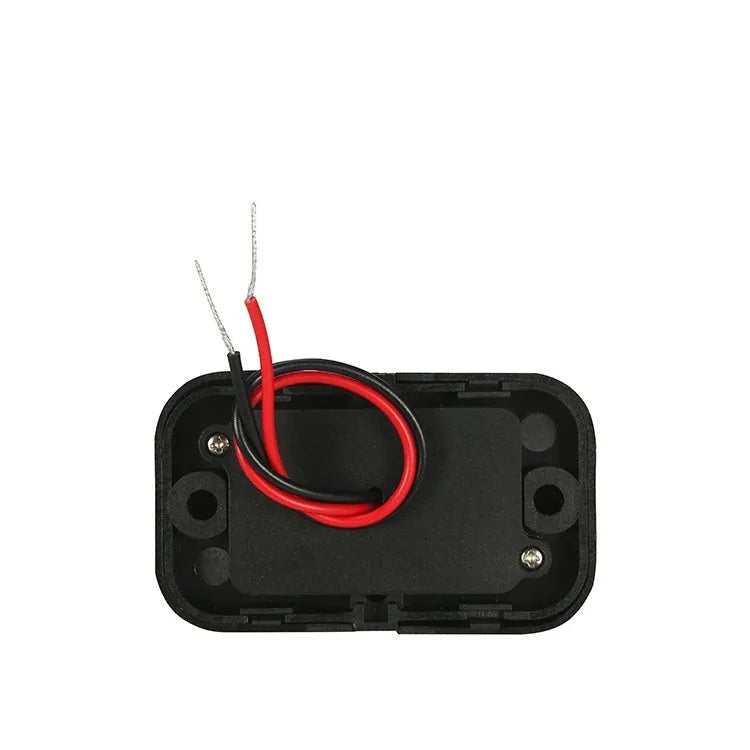 Black QC3.0 modified car charger with TYPE-C interface for 12V vehicle charging