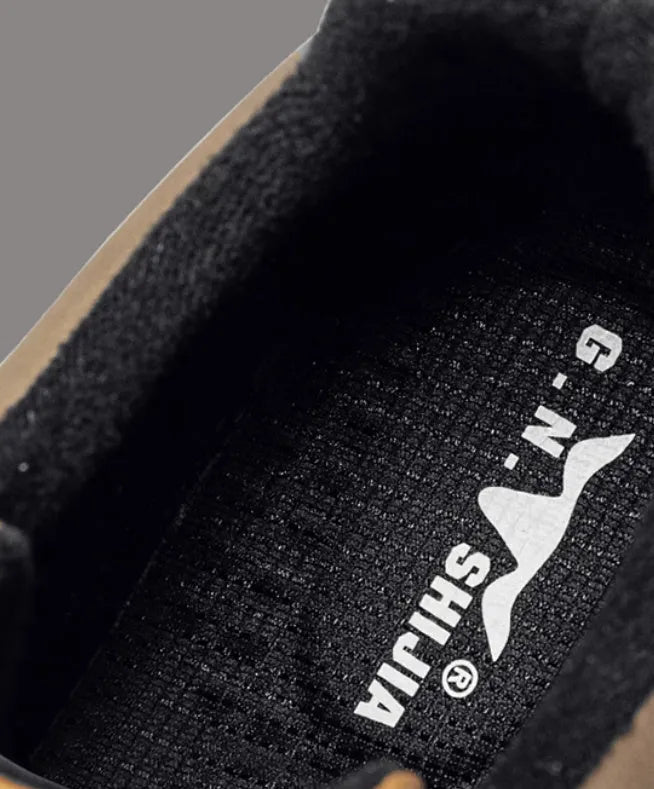 Summer platform casual sneakers with thick rubber sole, black and white colour options, height-increasing design