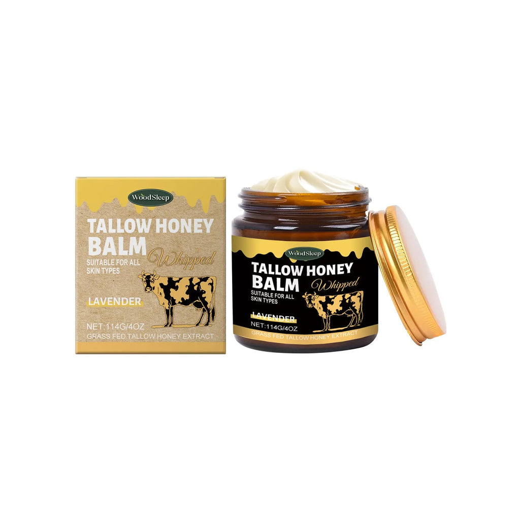 114g pot of butter skin cream with mild ingredients including honey and lavender extract