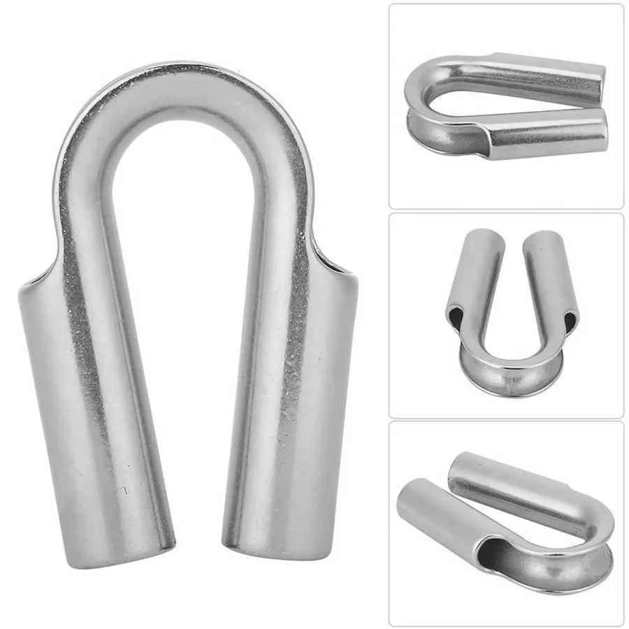 Stainless steel tubular chicken heart ring sleeve ring set showing round design and multiple tube size specifications