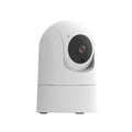 Indoor security camera with compact design showing 80mm width, 115mm height, and 3.6° lens