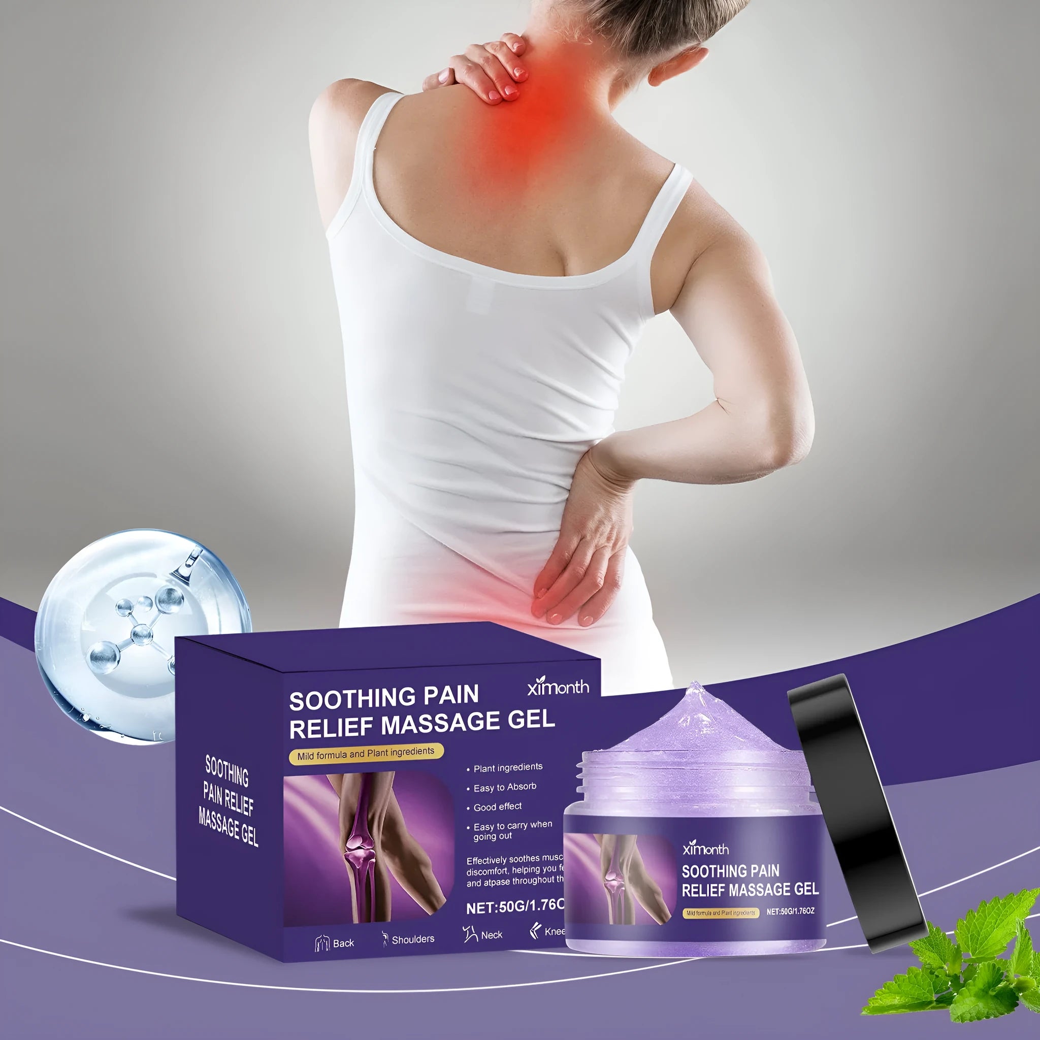 50g tube of Body Joint Care Gel for topical muscle and joint application