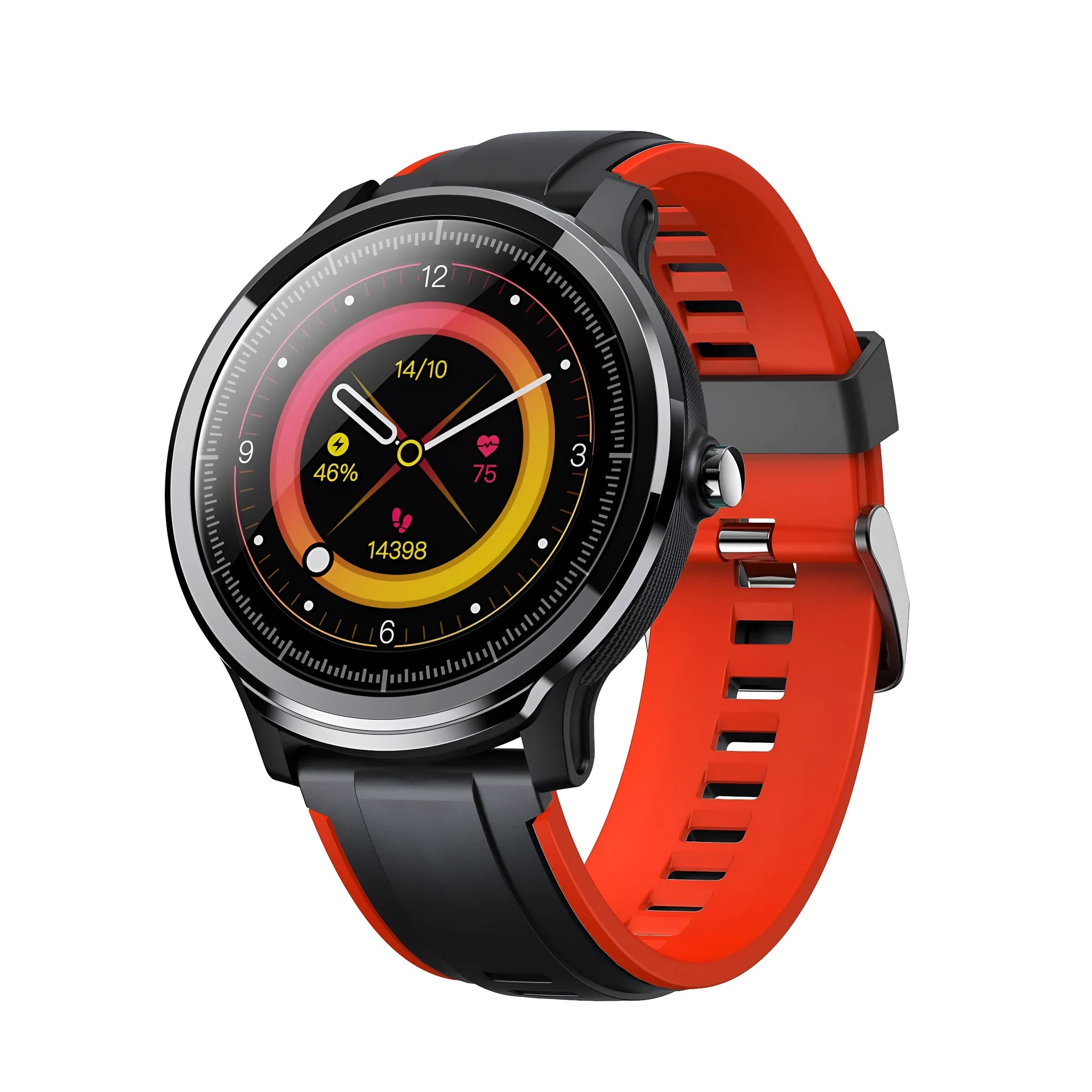 Kospet PROBE 1.3 inch touch screen smart watch with silicone strap in green