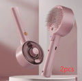 Electric pet hair remover brush with UVC sterilisation and mist spray for dogs and cats in Ceramic White
