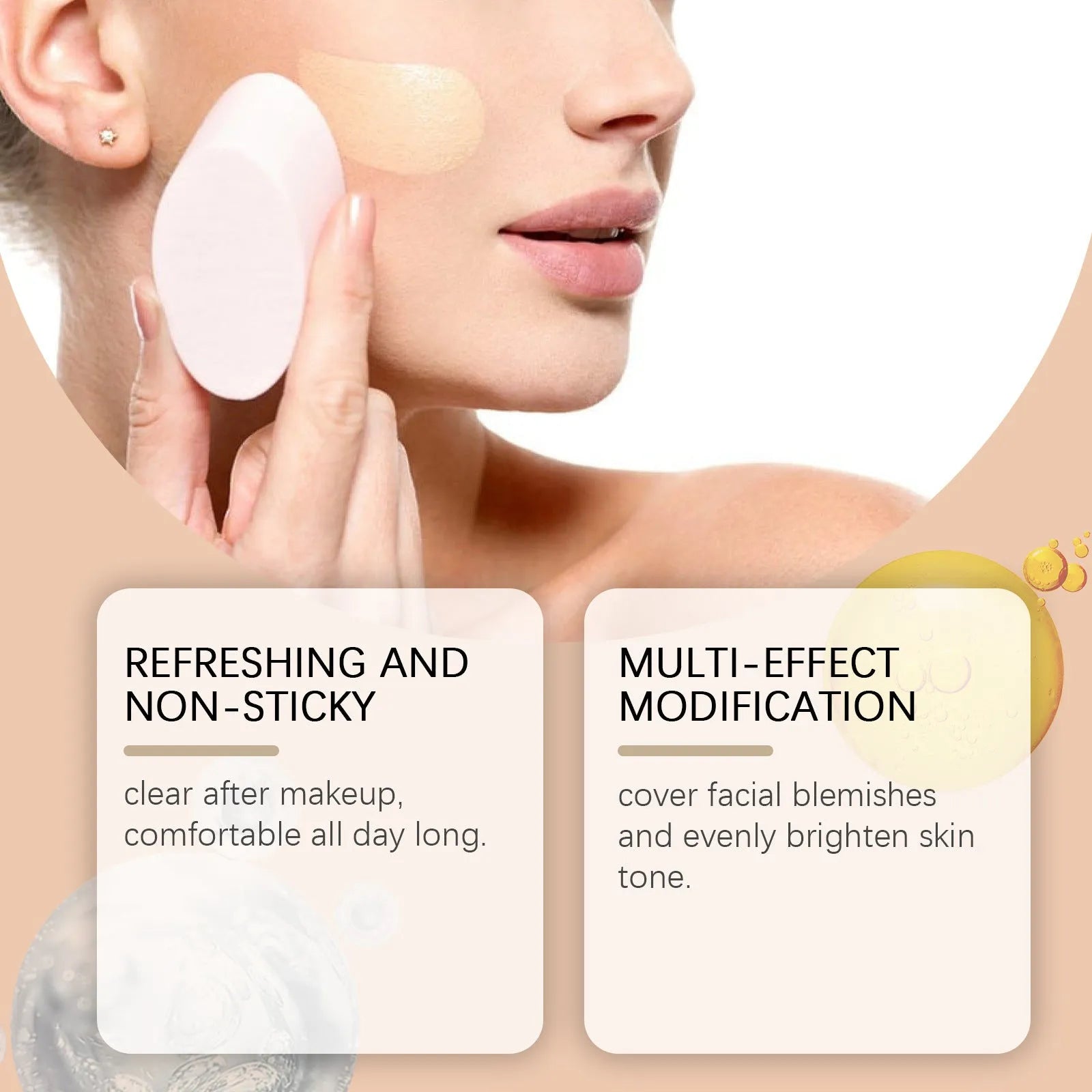 Medium skin moisturising concealer liquid foundation in 3.5ml tube with natural lasting coverage