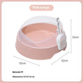 Round deodorant cat litter box in mint green, made from PP plastic with smooth interior