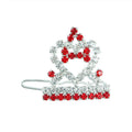 3cm princess crown barrette for small dogs and cats in pink colour decorative pet hair clip