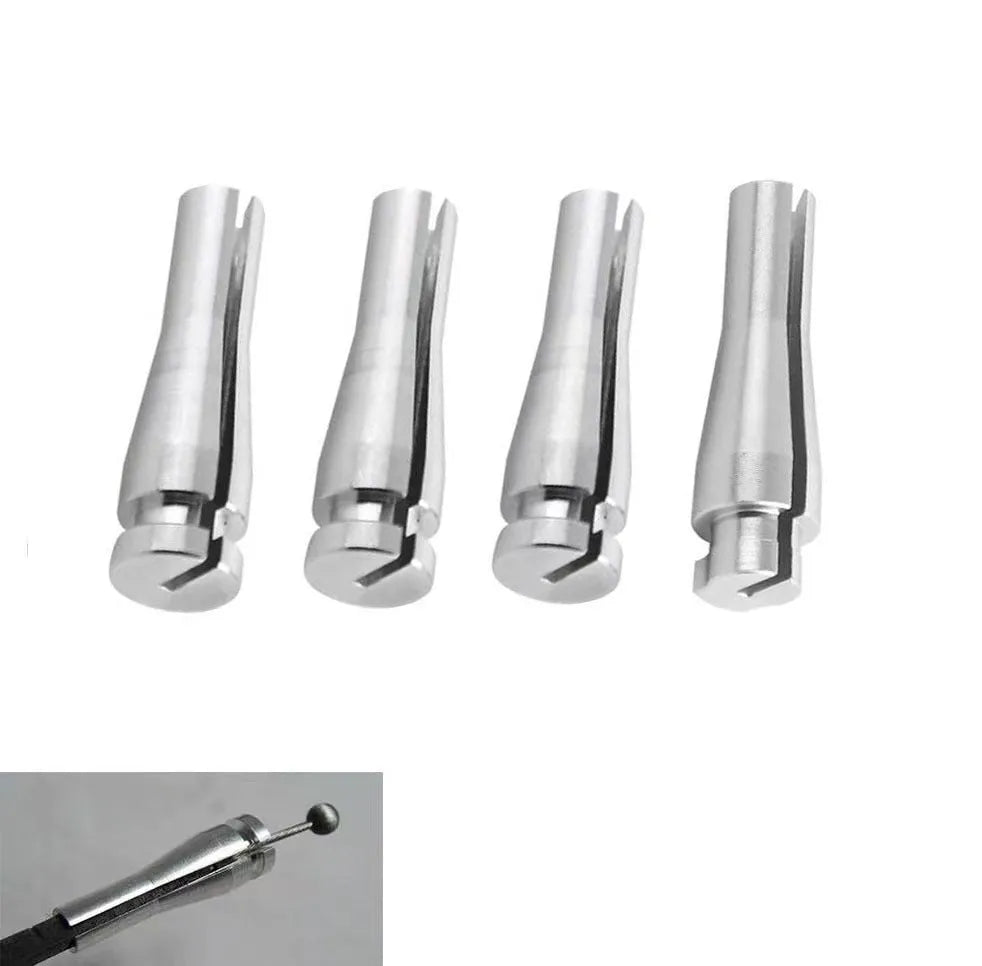 Silver aluminium car lock cable repair kit 4 pieces for Ford F150 F250 F350 cab rear latch