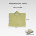 Portable orange disaster relief tent with sleeping bag and raincoat emergency shelter system