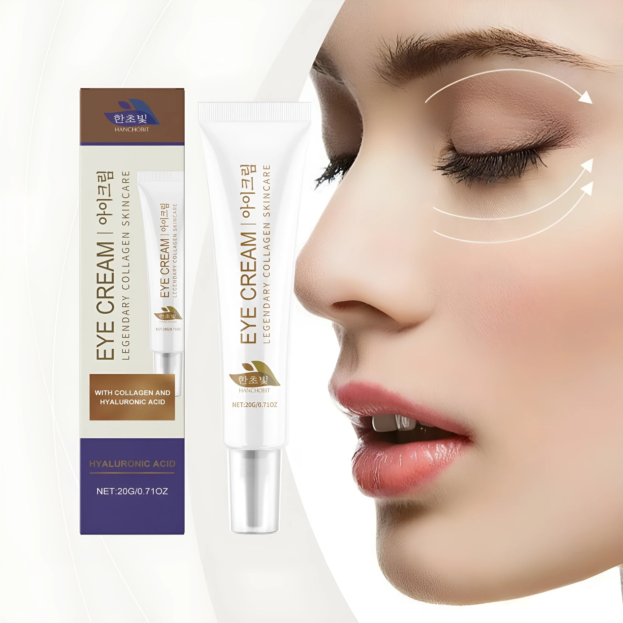 Collagen eye cream 20g with hyaluronic acid for firming and hydration