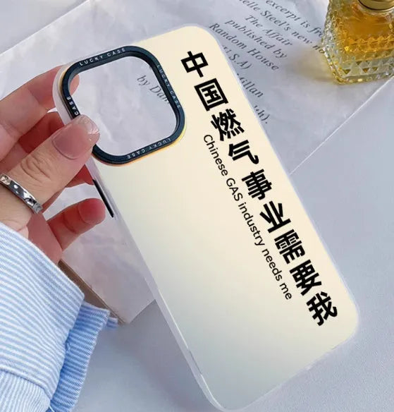 Customised acrylic couple phone case in transparent finish for iPhone showing a personal design on silicone rubber body