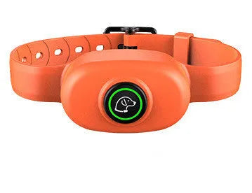 Waterproof rechargeable dog training collar with remote control in black or orange