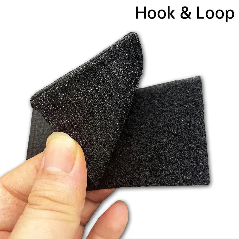 Outdoor embroidered fabric badge with hook and loop or adhesive backing in nylon polyester material